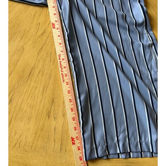 j.o.a. Split Leg Pants Capri Stripes Med Silk Feminine Office Siren Preppy Sexy - Picture 4 of 11